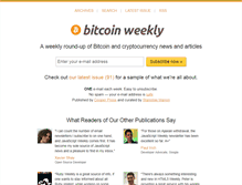 Tablet Screenshot of bitcoinweekly.com
